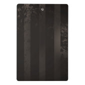 Steampunkdrachenfliegen auf braunem, gestreiften H Mini Klemmbrett (Rückseite)