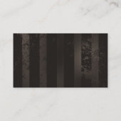 Steampunkdrachenfliegen auf braunem, gestreiften H Platzkarte (Rückseite)