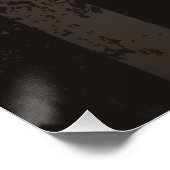 Steampunkdrachenfliegen auf braunem, gestreiften H Poster (Ecke)