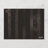 Steampunkdrachenfliegen auf braunem, gestreiften H Postkarte (Rückseite)