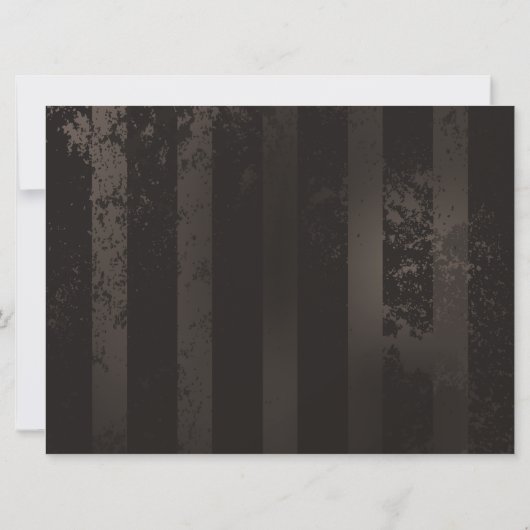 Steampunkdrachenfliegen auf braunem, gestreiften H Save The Date (Rückseite)