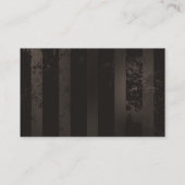 Steampunkdrachenfliegen auf braunem, gestreiften H Visitenkarte (Rückseite)