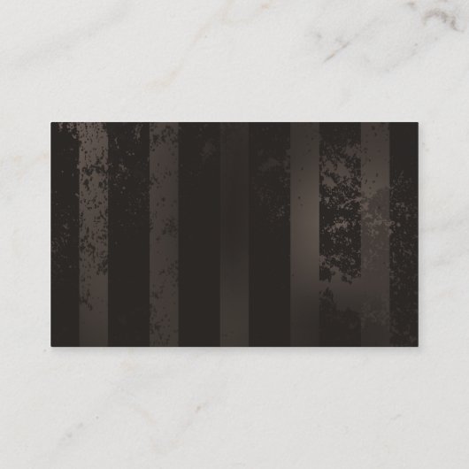 Steampunkdrachenfliegen auf braunem, gestreiften H Visitenkarte (Rückseite)