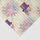 Steampunkel Skulls und Rose Decoupage Seidenpapier (Detail)