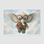 Steampunkelefonie mit Ohrflügel AV6 Decoupage Seidenpapier (Vorderseite)