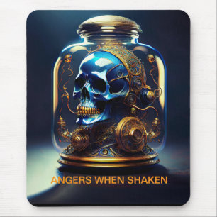 Steampunkelschädel in JAR-Angreifern beim Schüttel Mousepad