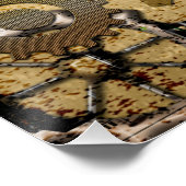 Steampunken, phantastische Dampf-Libellen Poster (Ecke)