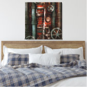 Steampunken - Rohre und Ventile Leinwanddruck (Insitu (Schlafzimmer))