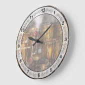Steampunken - Rohrleitungs- und Vertilgungsgeräte Große Wanduhr (Winkel)