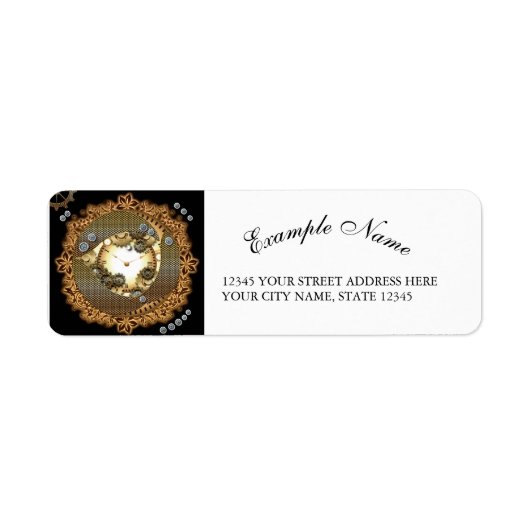 Steampunken, Uhren und Gänge in goldenen Farbtönen (Vorne)