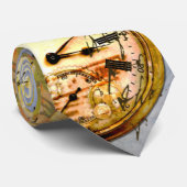 Steampunken und Gelbe Rosen Krawatte (Gerollt)