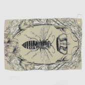 Steampunkenkronenbosse Golfhandtuch (Horizontal)