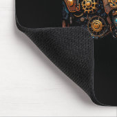 Steampunkenlephant der Mechanische Circus Sticker Mousepad (Ecke)