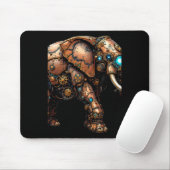 Steampunkenlephant der Mechanische Circus Sticker Mousepad (Mit Mouse)