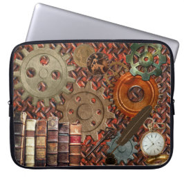 Steampunker Alt robuste Plating & Gears Metal Effe Laptopschutzhülle