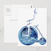 Steampunker auf Penny, der blauer Nebel beißt Postkarte (Vorne/Hinten)
