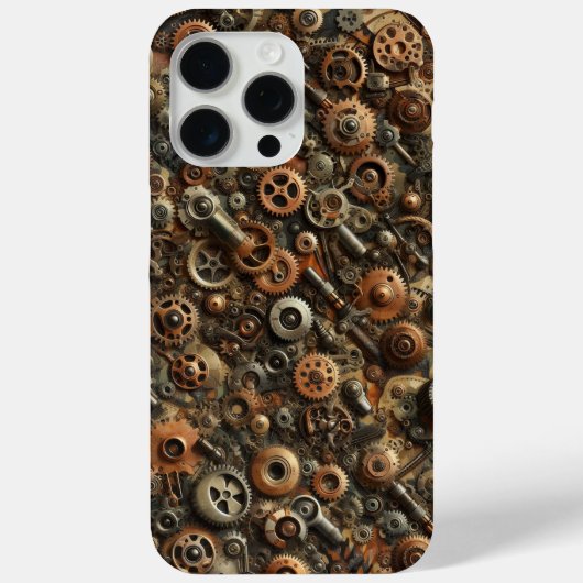 Steampunker-Camouflage, Industriedesign, Tarnung Case-Mate iPhone Hülle (Rückseite)