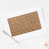 Steampunker Metalleffekt aus altem Messing Rechteckiger Aufkleber (Umschlag)