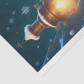 Steampunker Weihnachten. Santa mit Metallgetrieben Seidenpapier (Ausschnitt)