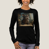 SteampunkFrenchie(Edition 1) Tri-Blend Langarm-Shi Shirt (Vorderseite)