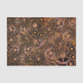 Steampunkgears Industrial Vintag Rustel Seidenpapier (Vorderseite)