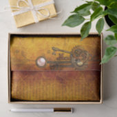 Steampunkgears Keys Industrial Vintag Rustel Seidenpapier (Geschenk)