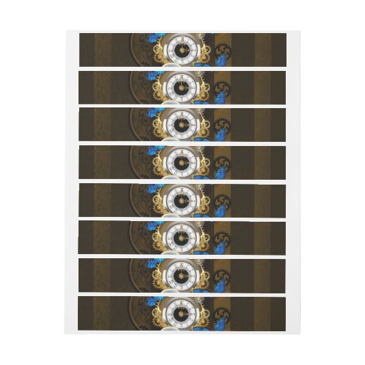 Steampunkgeere und blaue Schmetterlinge (Bogen)