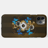 Steampunkgeere und blaue Schmetterlinge Case-Mate iPhone Hülle (Rückseite (Horizontal))