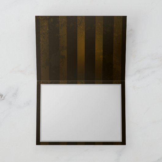 Steampunkgeere und blaue Schmetterlinge Dankeskarte (Innenseite)