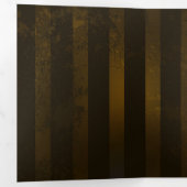 Steampunkgeere und blaue Schmetterlinge Dreifach-gefaltete Programmkarte (Innen Erste Seite)