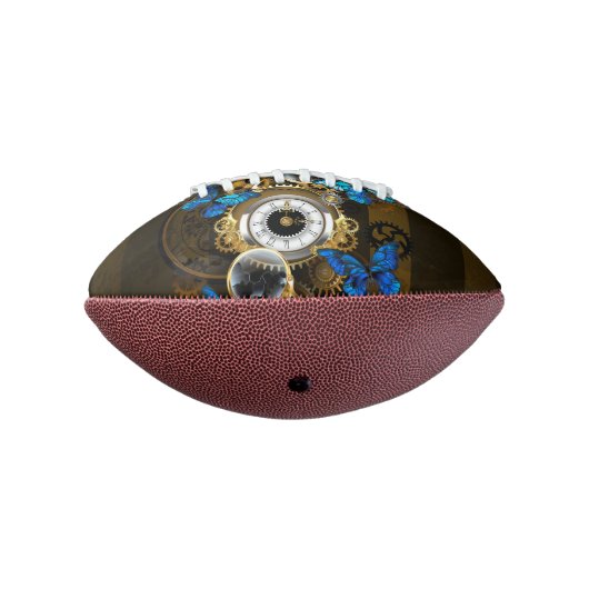 Steampunkgeere und blaue Schmetterlinge Football (Gedreht 270)