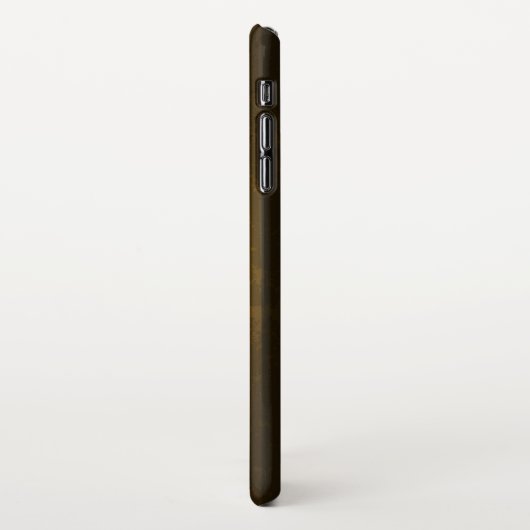 Steampunkgeere und blaue Schmetterlinge iPhone Hülle (Linke Seite)