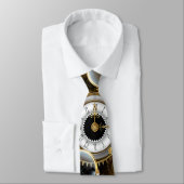 Steampunkgeere und blaue Schmetterlinge Krawatte (Gebunden)