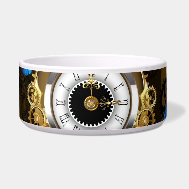 Steampunkgeere und blaue Schmetterlinge Napf (Vorderseite)
