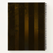 Steampunkgeere und blaue Schmetterlinge Notizblock (Rückseite)