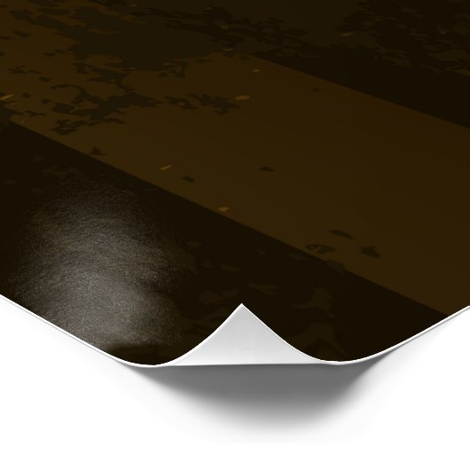 Steampunkgeere und blaue Schmetterlinge Poster (Ecke)