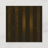 Steampunkgeere und blaue Schmetterlinge Quadratische Visitenkarte (Rückseite)