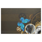 Steampunkgeere und blaue Schmetterlinge Stoff (Fat Quarter (45,7 x 55,9 cm))