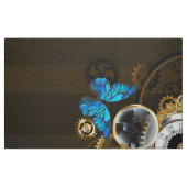 Steampunkgeere und blaue Schmetterlinge Stoff (Fat Quarter (45,7 x 55,9 cm))