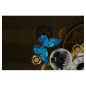 Steampunkgeere und blaue Schmetterlinge Stoff (Fat Quarter (45,7 x 55,9 cm))
