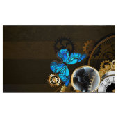 Steampunkgeere und blaue Schmetterlinge Stoff (Fat Quarter (45,7 x 55,9 cm))