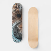 Steampunkgetriebe Skateboard (Vorderseite)