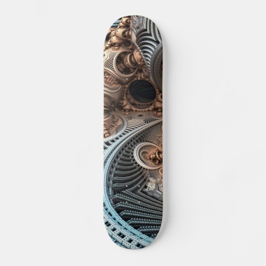 Steampunkgetriebe Skateboard (Vorderseite)