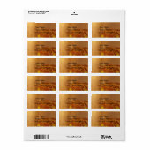 Steampunkgetriebekonstruktion Adressaufkleber (Vorne)