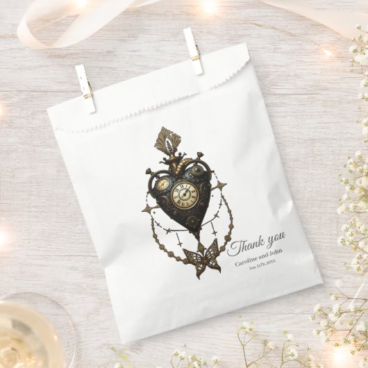Steampunkherz Geschenktütchen (Ausgeschnitten)