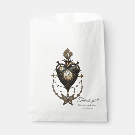 Steampunkherz Geschenktütchen (Vorderseite)