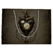 Steampunkherz Große Geschenktüte (Rückseite)