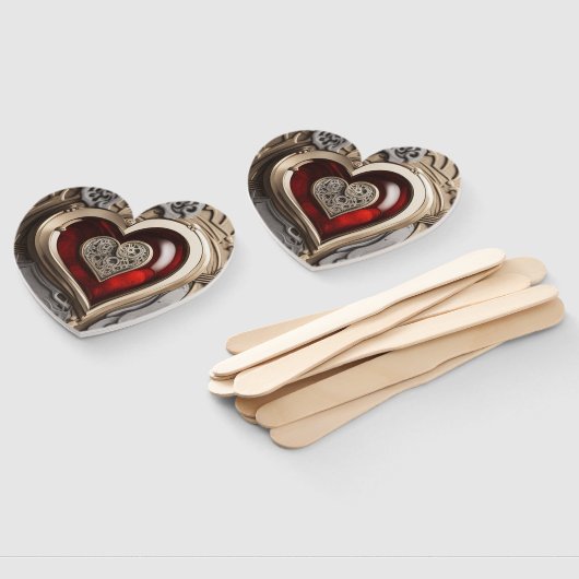 Steampunkherz - Mechanische Liebe Fächer (Non-assembled)