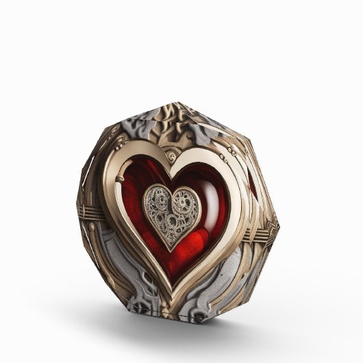 Steampunkherz - Mechanische Liebe Fotoblock (Rechts)