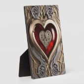 Steampunkherz - Mechanische Liebe Fotoplatte (Seite)